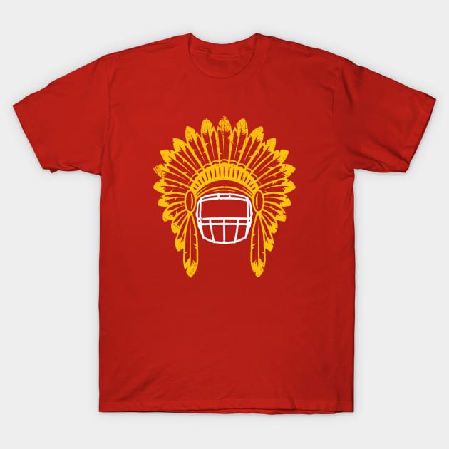 Chiefs Headdress - Red 2 T-Shirt by KFig21